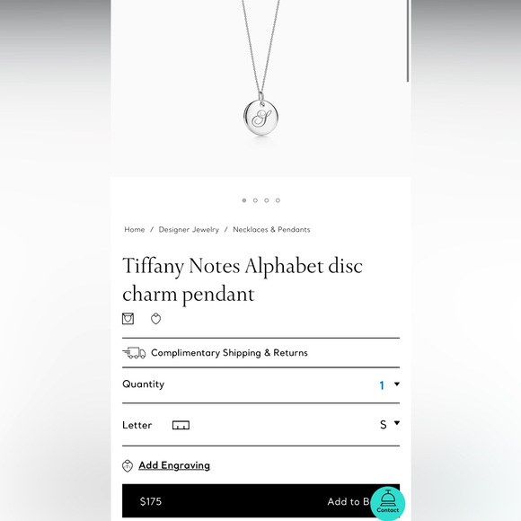 One size silver. New Tiffany necklace - Picture 2 of 5